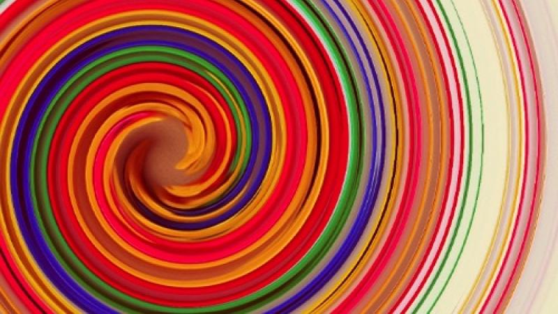 A color swirl.