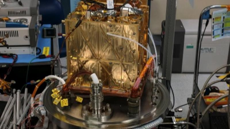 An image of MOXIE, the Mars Oxygen ISRU Experiment created by NASA.