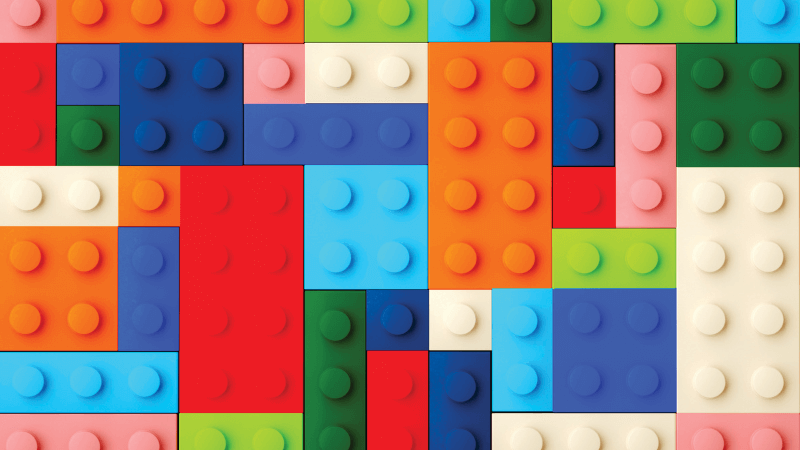 Multicolored legos