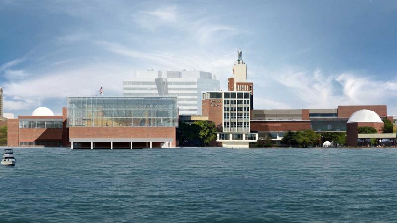 The new Public Science Common as seen from the Charles River.