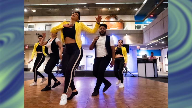 A group of dancers preforming at ¡A Bailar!
