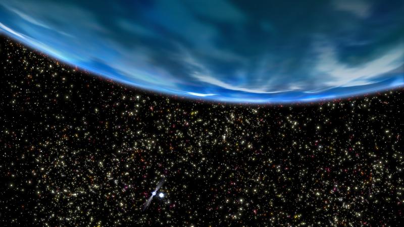 Artist’s image of the oldest known planet in the Milky Way, nicknamed “Methuselah” Credit: NASA/G. Bacon (STScI)