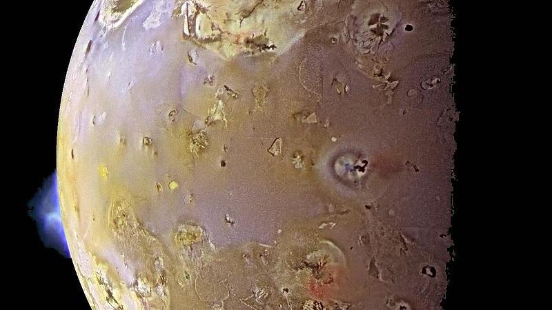 A volcano erupting on Jupiter’s moon Io. Credit: NASA