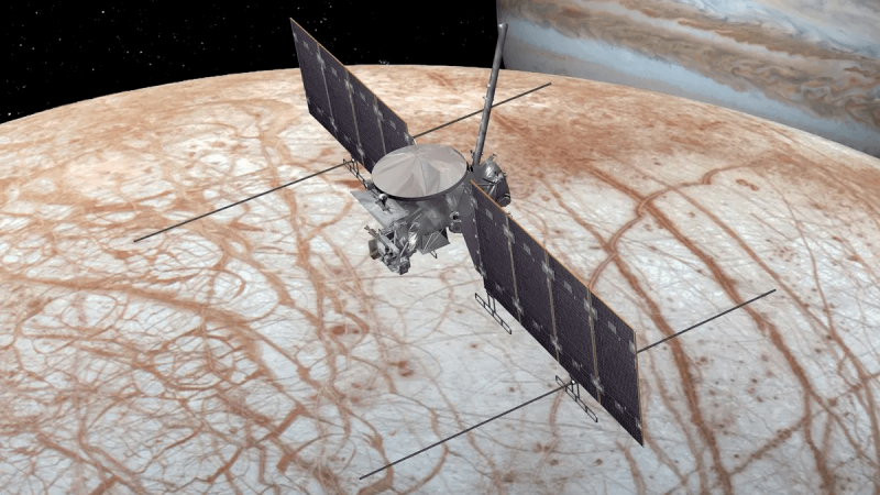 An artist’s illustration of Europa Clipper. Credit: NASA