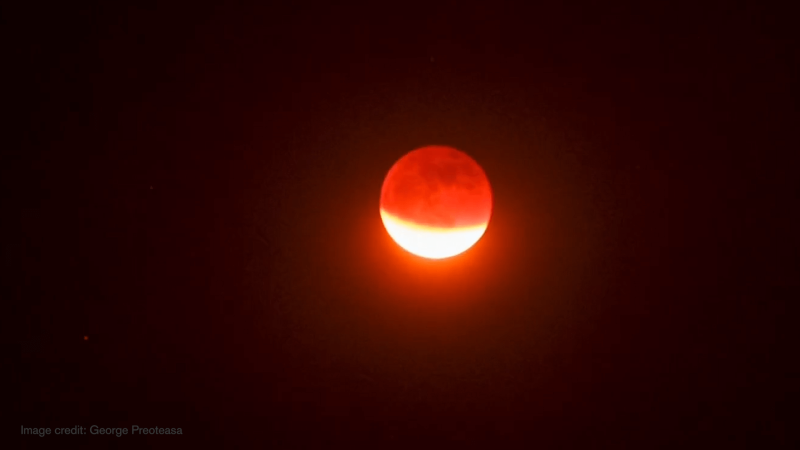 An image of a lunar eclipse