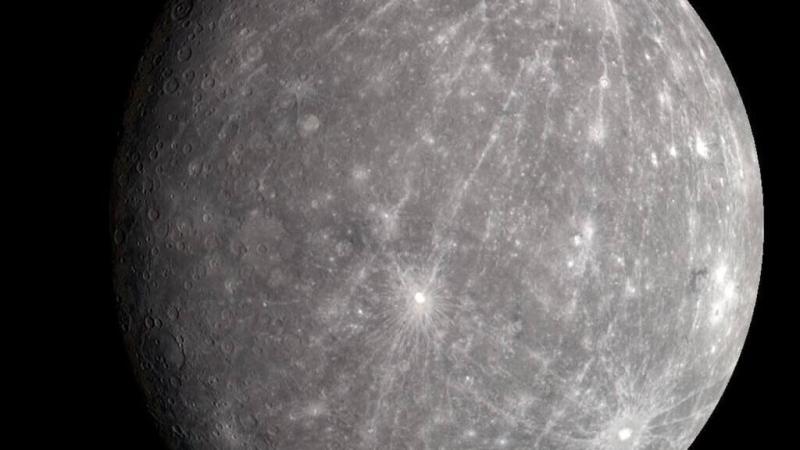 The planet Mercury as viewed by the MESSENGER spacecraft. Credit: NASA/APL/ASU/Carnegie Institute of Washington