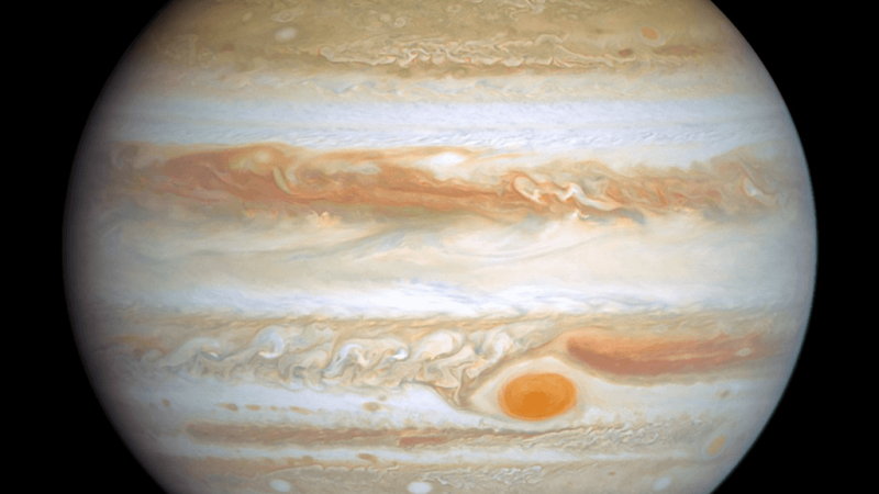 Jupiter’s wanderings may have helped shape the modern solar system. Credit: NASA/STScI
