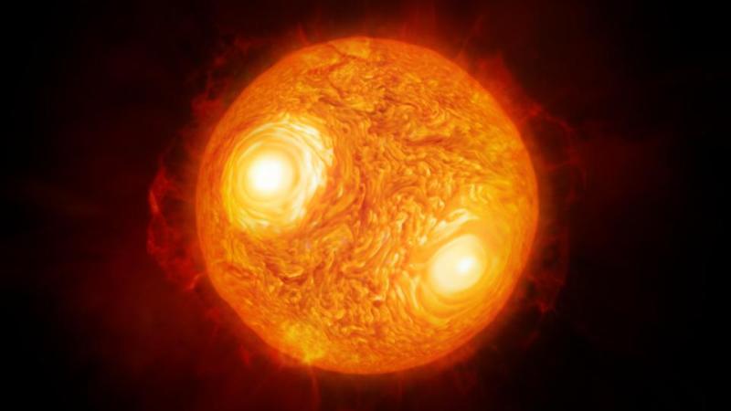 An artist’s impression of the star Antares. Credit: ESO/M. Kornmesser