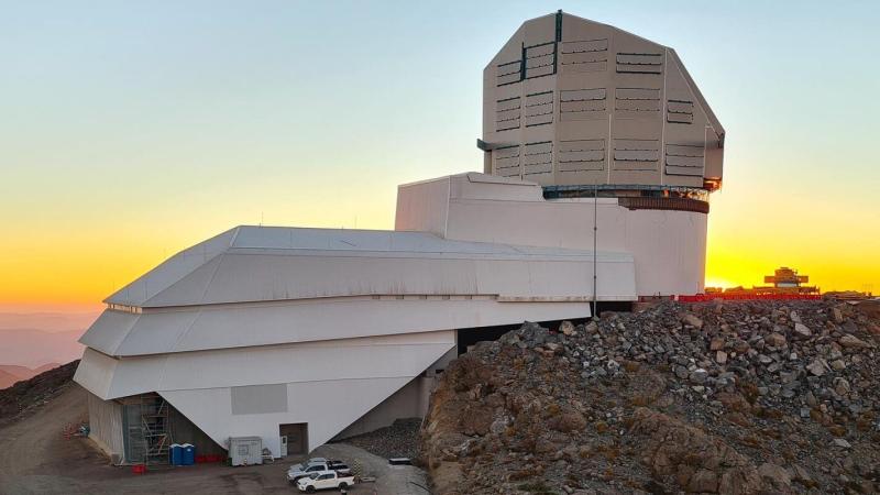 The Vera C. Rubin Observatory, which is about to achieve first light. Credit: Rubin Observatory/NSF/AURA