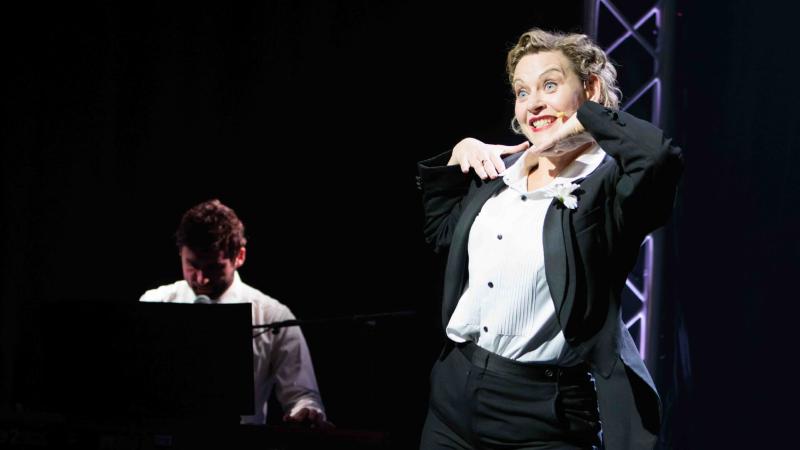 A photograph from the show, My Marlene