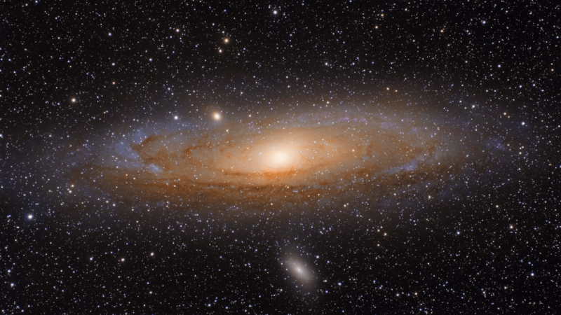 Andromeda is our nearest large galactic neighbor and is the site for this most recent discovery. Credit: Brody Wesner via Wikipedia Commons