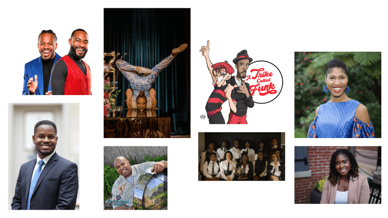 A collage of speakers and performers for the 2026 Black History Month Celebration at the Museum of Science, Boston.