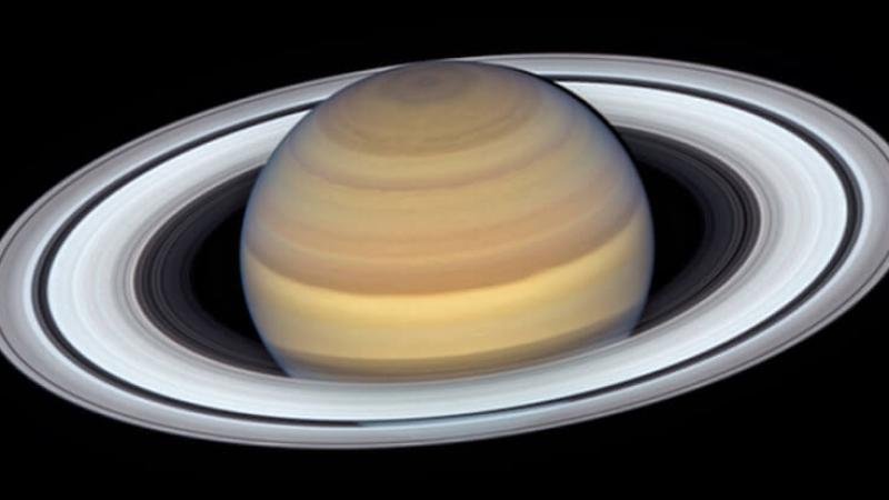 Saturn’s famous rings are a young feature in our solar system. Credit: NASA/ESA/A. Simon/M. H. Wong/OPAL Team