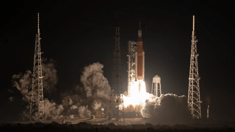 The launch of Artemis I in November 2022. Credit: NASA/Bill Ingalls