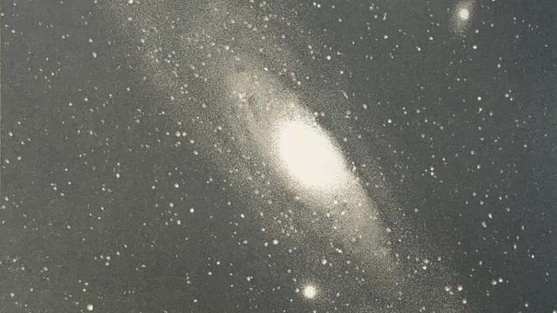 This is the earliest known photo of Andromeda, then known as the Andromeda Nebula, as seen in 1888 by pioneering astrophotographer Isaac Roberts. Credit: Isaac Roberts