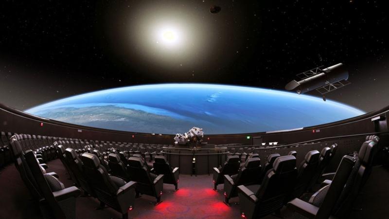 An image of the Charles Hayden Planetarium.