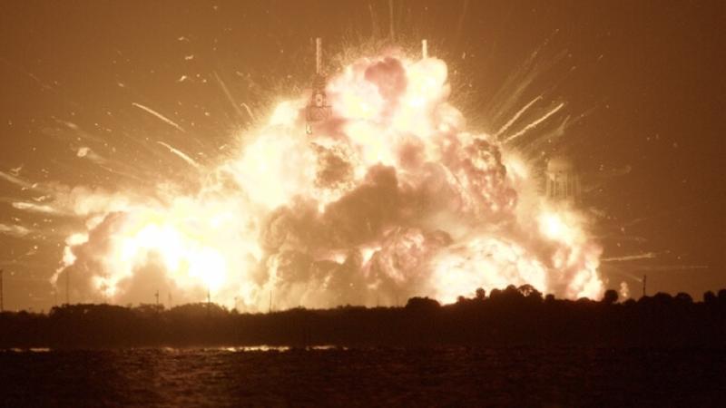 That is a big ol’ boom. Credit: Adam Bernstein/Spaceflight Now