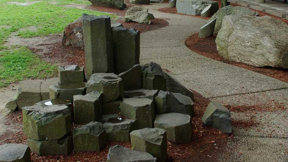 Rocks from our exterior rock garden.