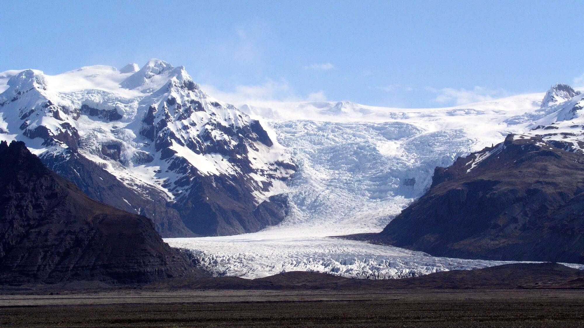 Glaciers in Alaska.