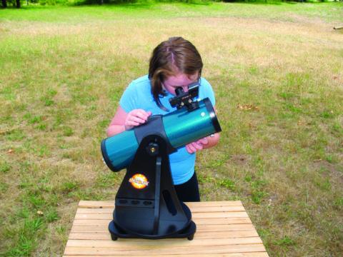 Some telescopes are designed to simply sit on a table. Credit: Sky & Telescope