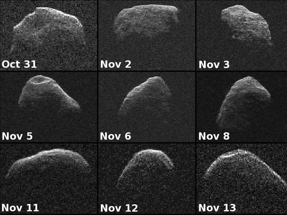 Radar images of the asteroid Apophis from 2012. Credit: NASA/JPL-CalTech