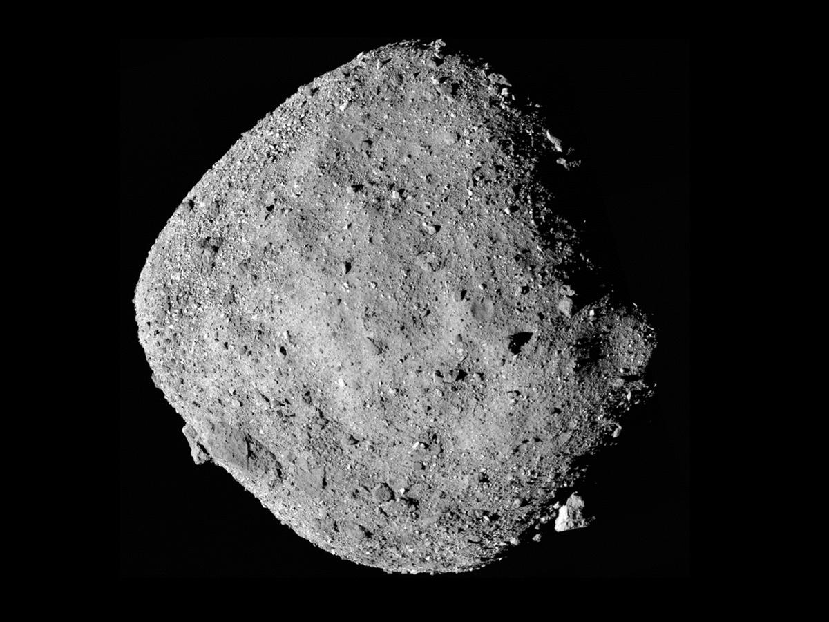 The asteroid Bennu as seen from the OSIRIS-REx spacecraft. Credit: NASA/Goddard/University of Arizona