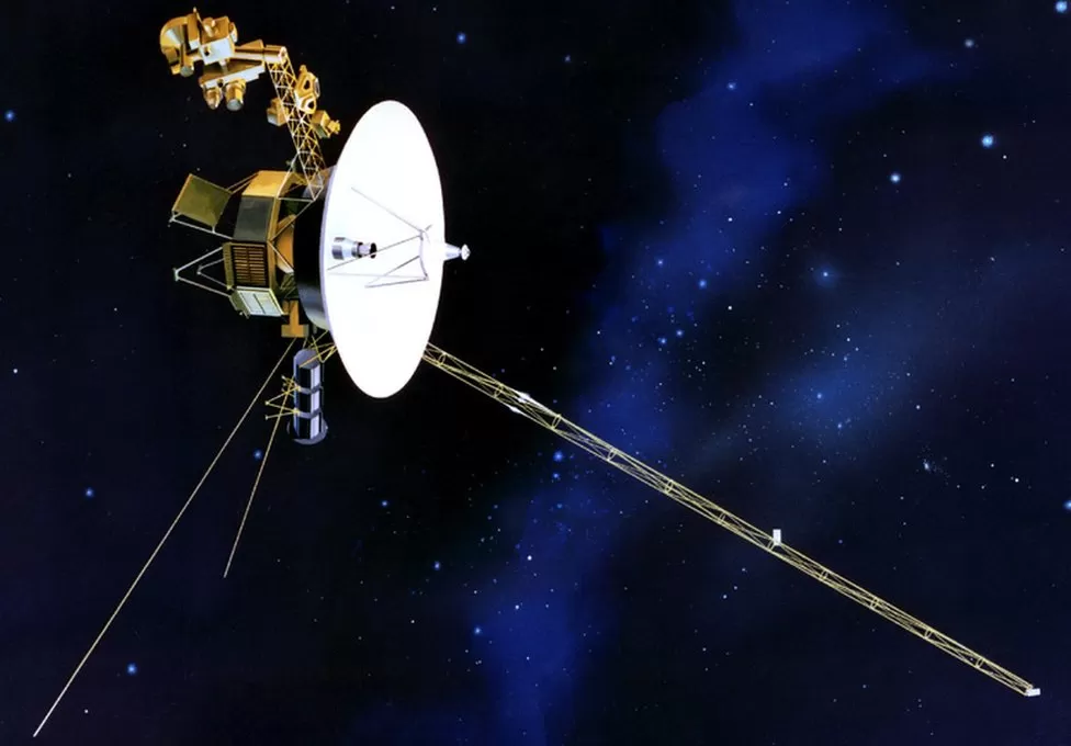 An artist’s illustration of the Voyager 2 spacecraft. Credit: NASA/JPL-Caltech
