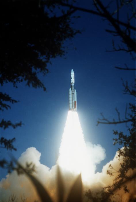 The launch of Voyager 2 on August 20, 1977. Credit: NASA/JPL-Caltech
