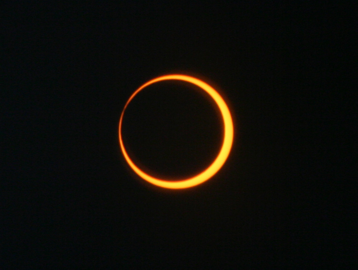 An annular eclipse, also sometimes called the “Ring of Fire”. Credit” NASA/Bill Dunford