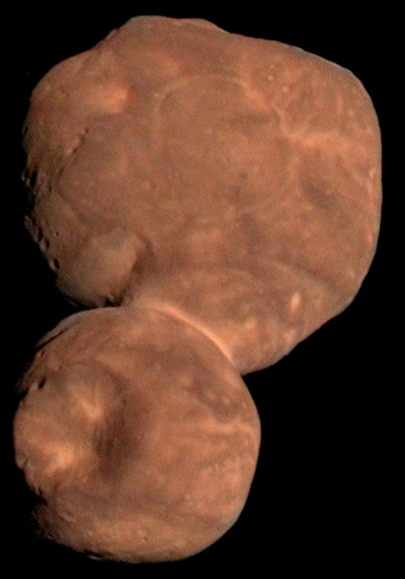 The Kuiper Belt Object Arrokoth as seen by the New Horizons spacecraft. Credit: NASA/JHU Applied Physics Laboratory/Southwest Research Institute/Roman Tkachenko