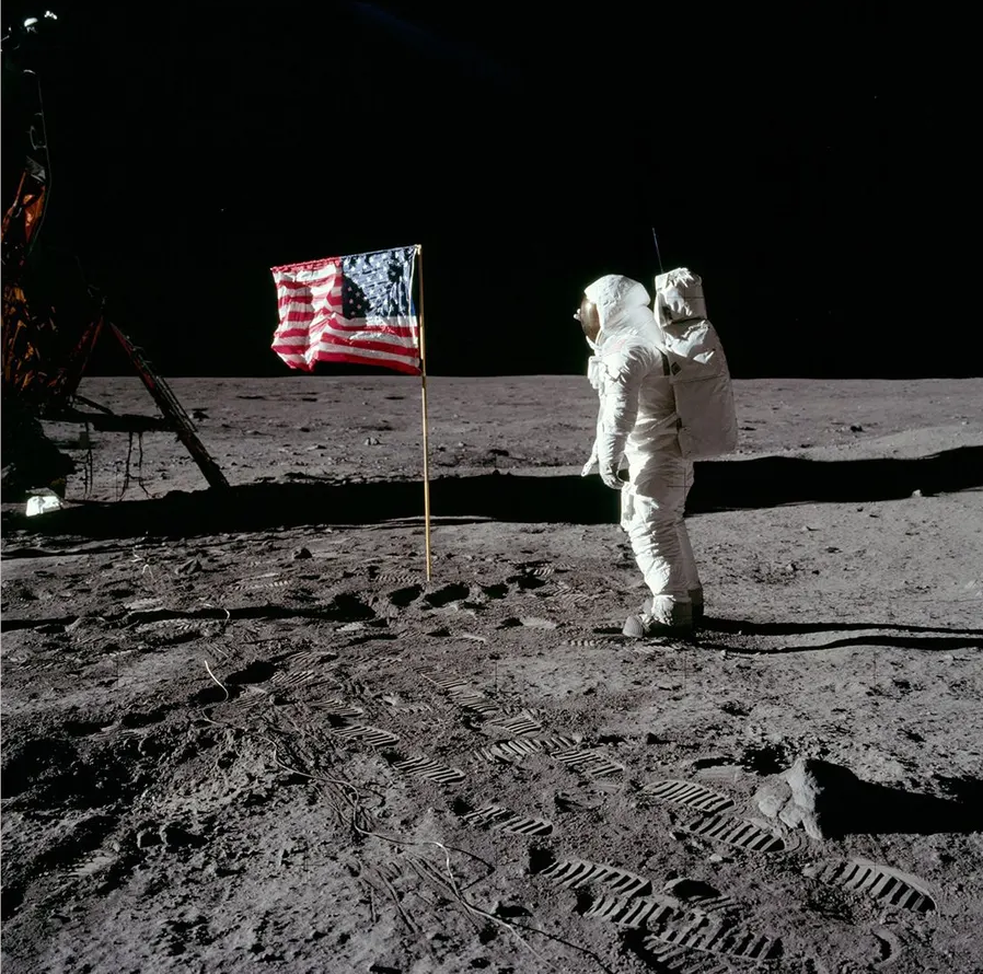 Buzz Aldrin on the surface of the Moon as photographed by Neil Armstrong. Credit: NASA