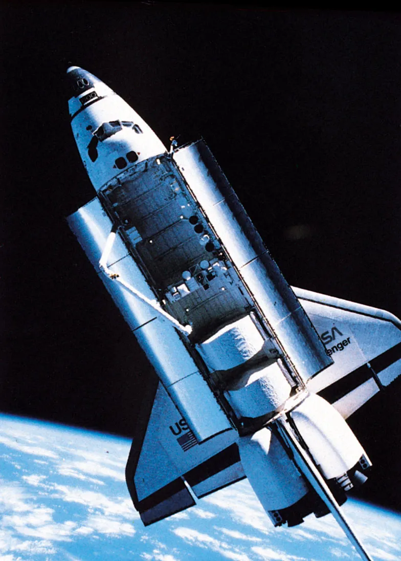 The Space Shuttle Challenger in flight. Credit: NASA