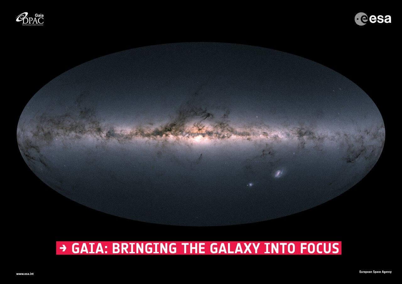 This image shows some of Gaia’s Milky Way data. Credit: ESA