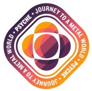 The mission patch for the Psyche mission to the asteroid Psyche. Credit: NASA/ASU
