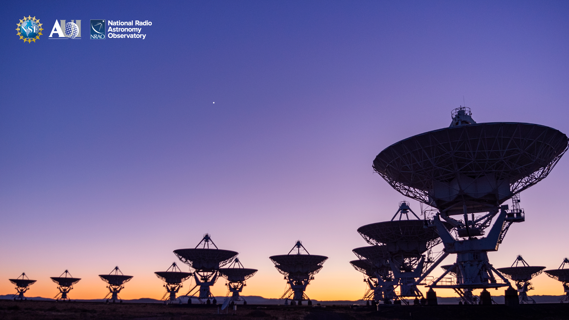 A section of the Karl J. Jansky Very Large Array, a radio observatory in New Mexico. Credit: NSF/AUI/NRAO