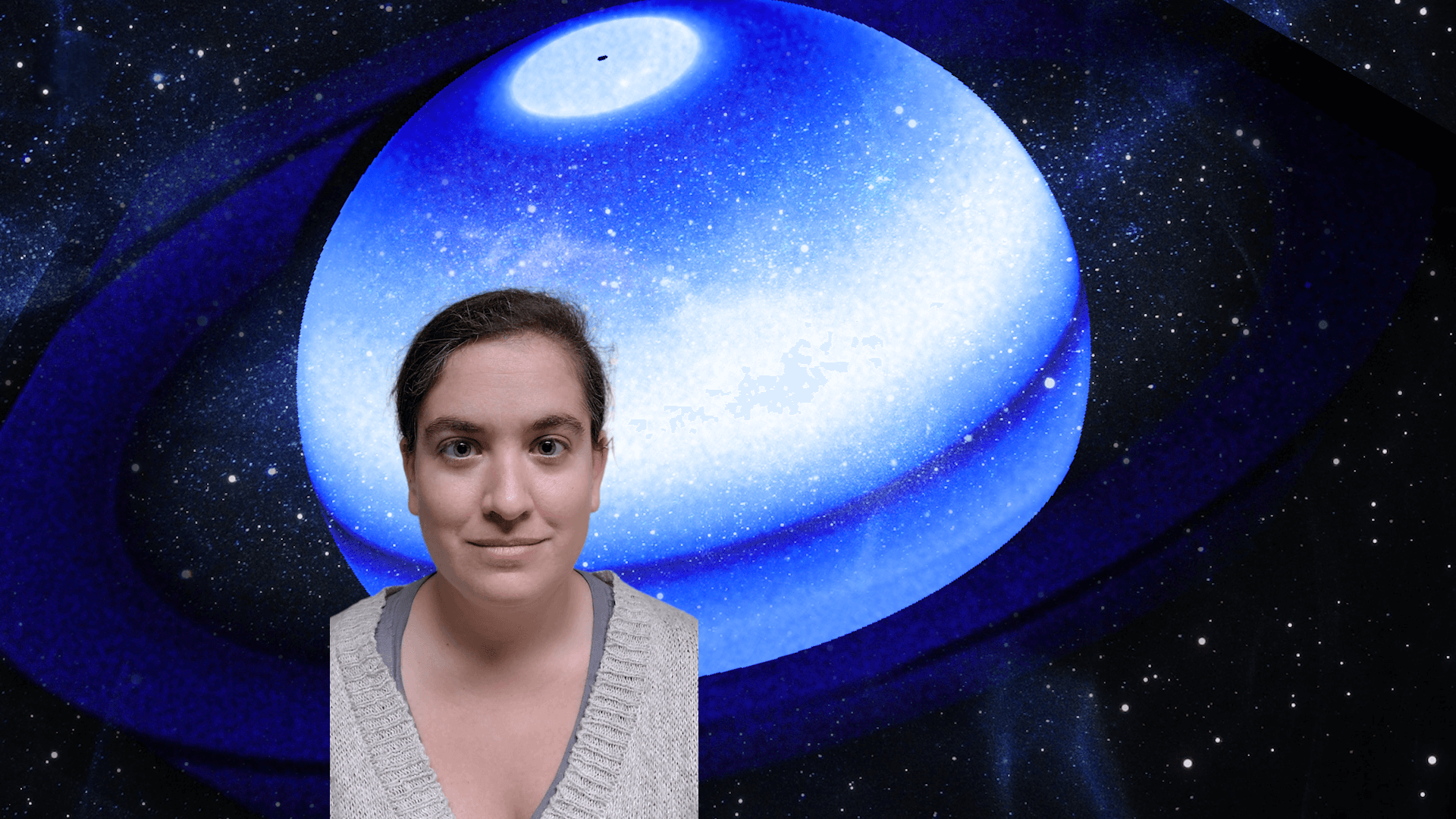 Talia with an image of Saturn