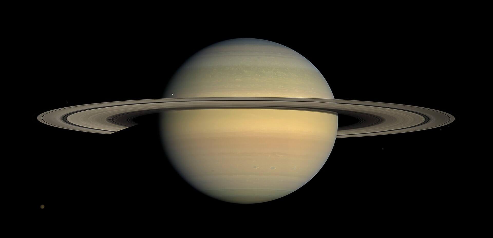 Saturn as viewed from the Cassini spacecraft, which entered orbit around Saturn in 2004. Credit: NASA/JPL/Space Science Institute