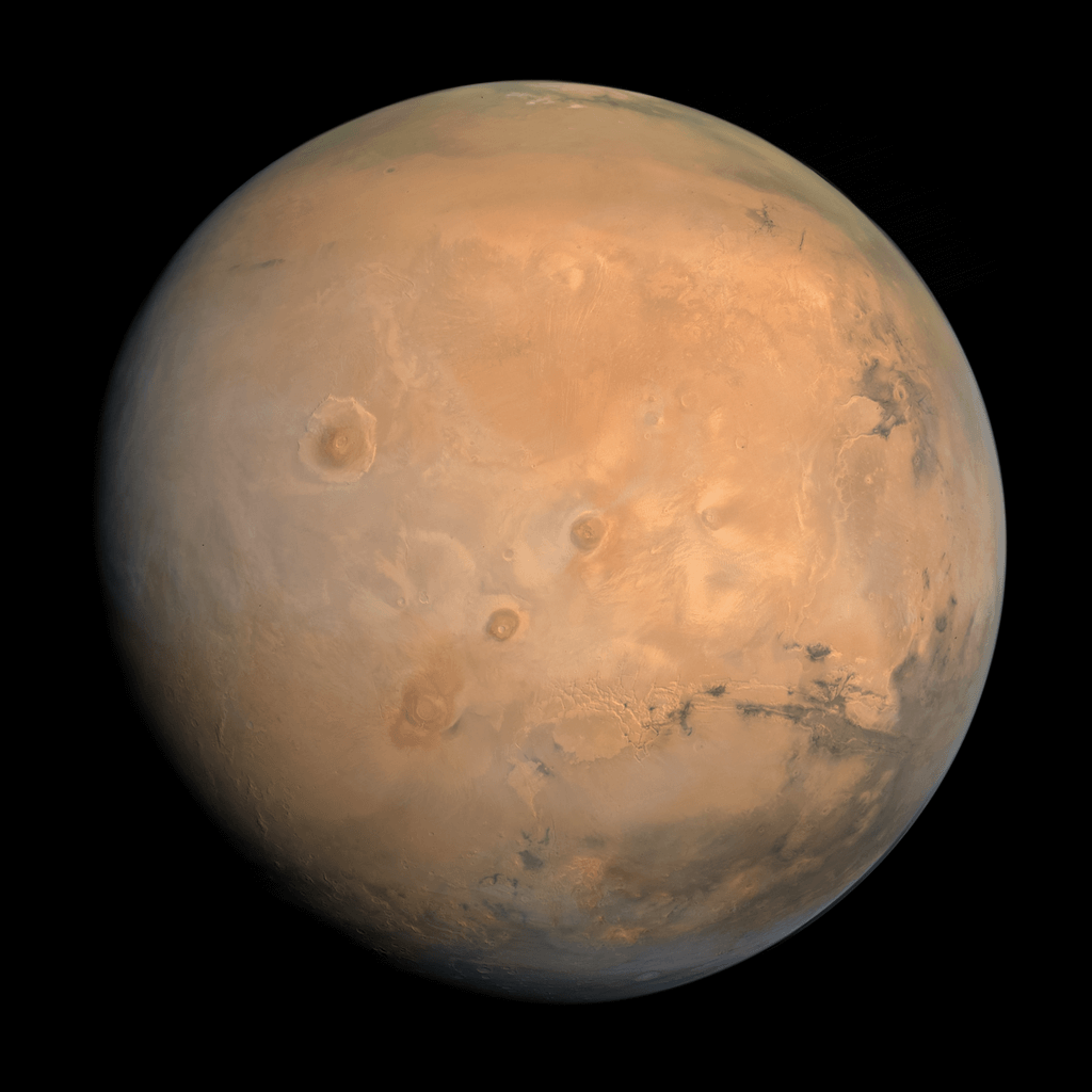 Mars is smaller than it should be, unless something like the Grand Tack occurred in the solar system’s history. Credit: Kevin Gill