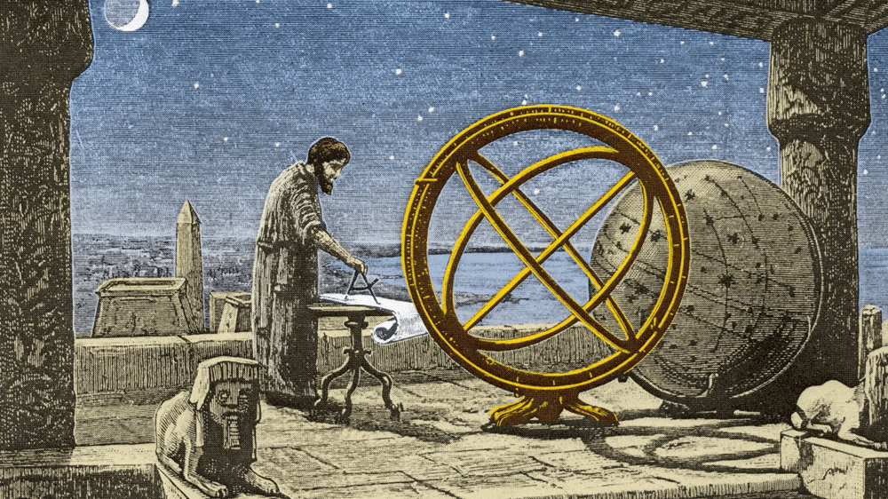 Artist’s impression of the ancient Greek astronomer Hipparchus at work. Credit: Science Source/New York Public Library