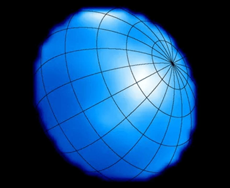 The star Altair as visualized by an array of infrared telescopes. Credit: AirSpaceMag.com