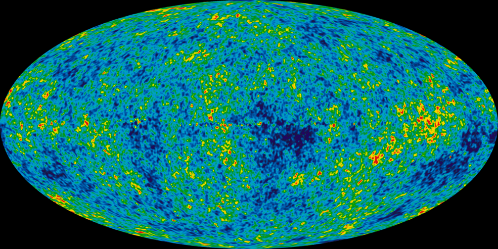 The Cosmic Microwave Background is one of the things we measure to determine how fast the expansion of the universe is accelerating. Credit: NASA