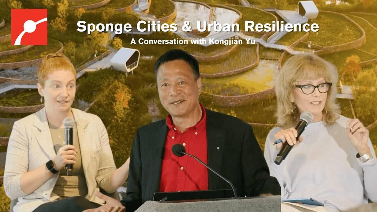 Kongjian Yu in front of a Sponge City