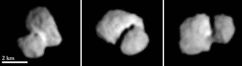 67P/Churyumov-Gerasimenko as seen by Rosetta on July 20, 2014, less than a month before Rosetta entered orbit. Credit: ESA/Rosetta/MPS for OSIRIS Team MPS/UPD/LAM/IAA/SSO/INTA/UPM/DASP/IDA