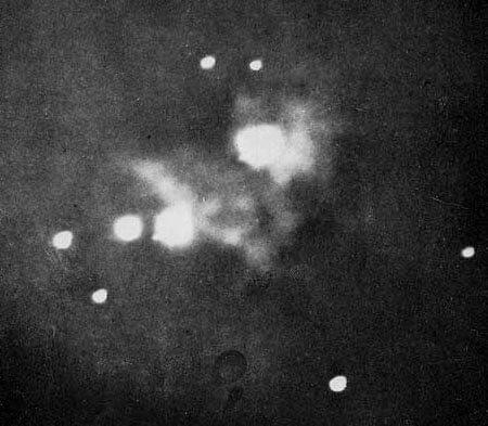 This is the first known photograph of the Orion Nebula, taken by astronomer Henry Draper in 1880. Credit: Henry Draper