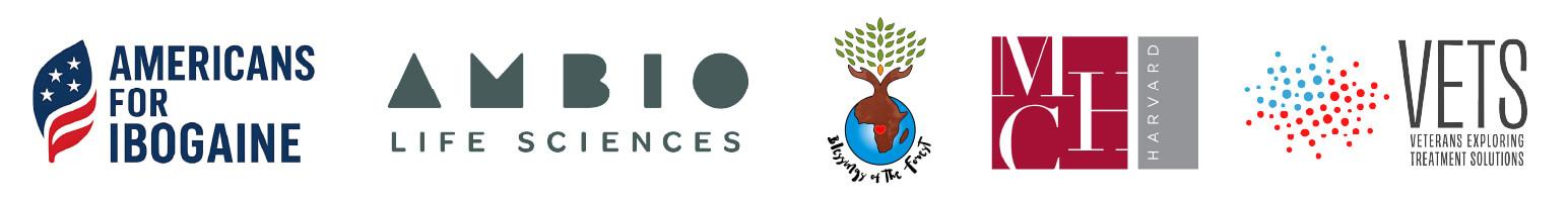 Americans for Ibogaine, Ambio Life Science, Blessings of the Forest, the Mahindra Humanities Center at Harvard University, and Veterans Exploring Treatment Solutions