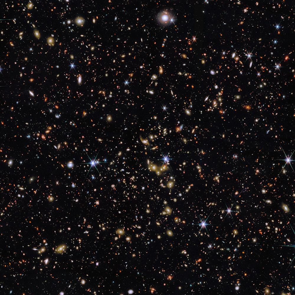 Image from Webb telescope of many universes