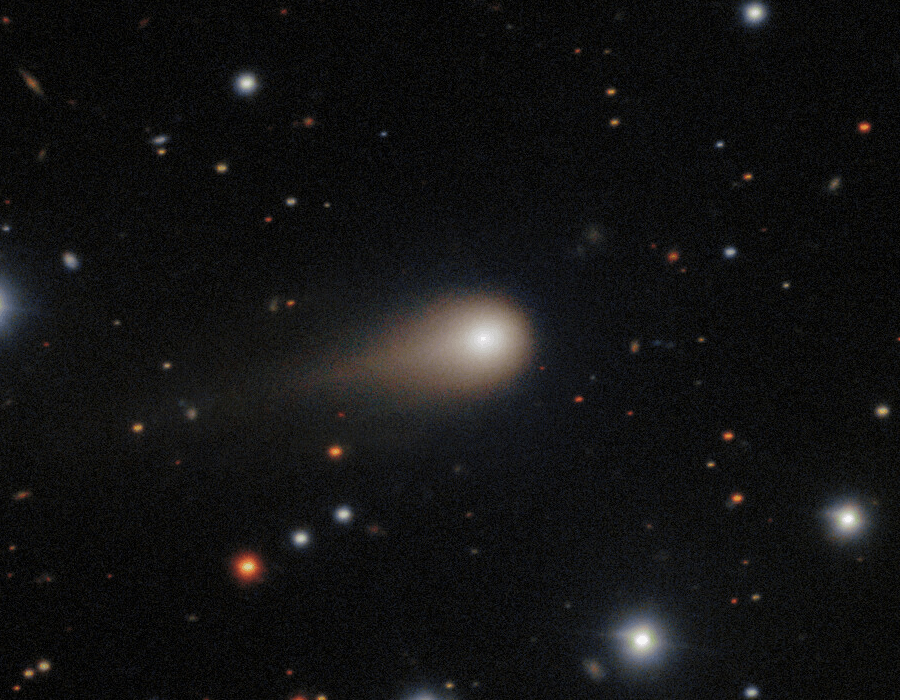 Interstellar comet 3I/ATLAS is already on its way back out of the solar system. Credit: International Gemini Observatory/NOIRLab/NSF/AURA