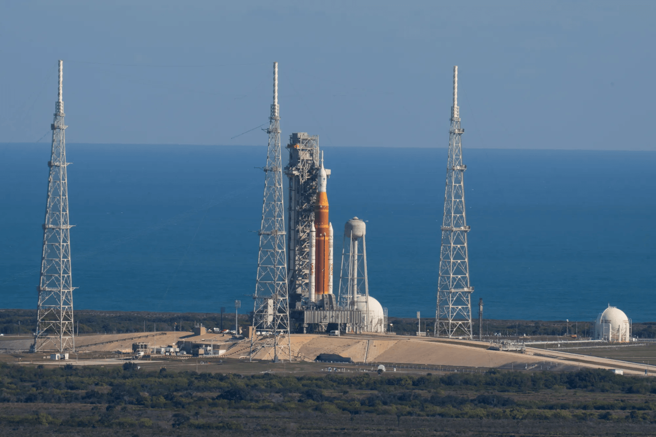 Artemis 2’s rocket is back at the pad and ready for liftoff—barring the unforeseen, of course! Credit: NASA/Jim Ross