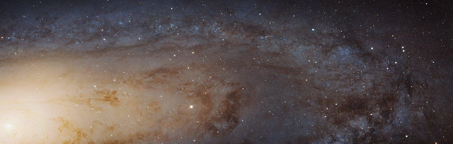 This close-up view of the Andromeda Galaxy is among the largest ever taken by the Hubble Space Telescope. Credit: ESA/Hubble