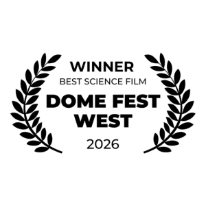 2026 Dome Fest West award logo for best science film.